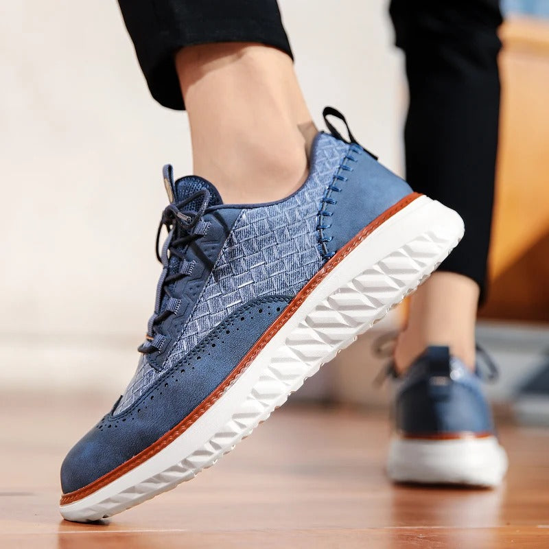 Axton Brogue Leather Sneakers