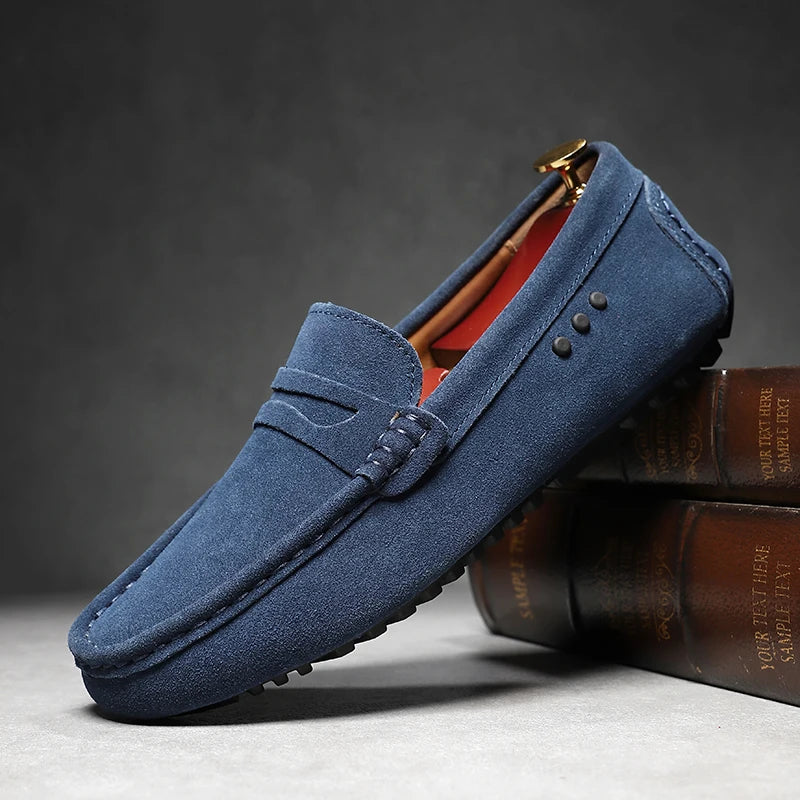 Moretti Suede Loafers