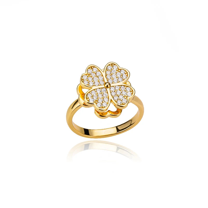 Lucky Clover Resizable Ring