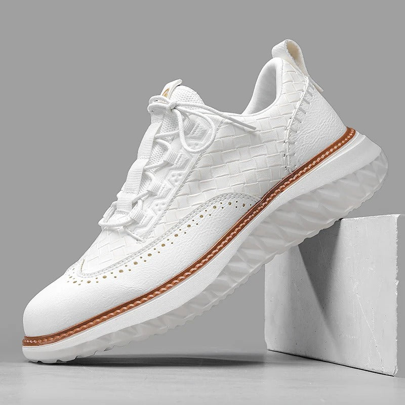 Axton Brogue Leather Sneakers