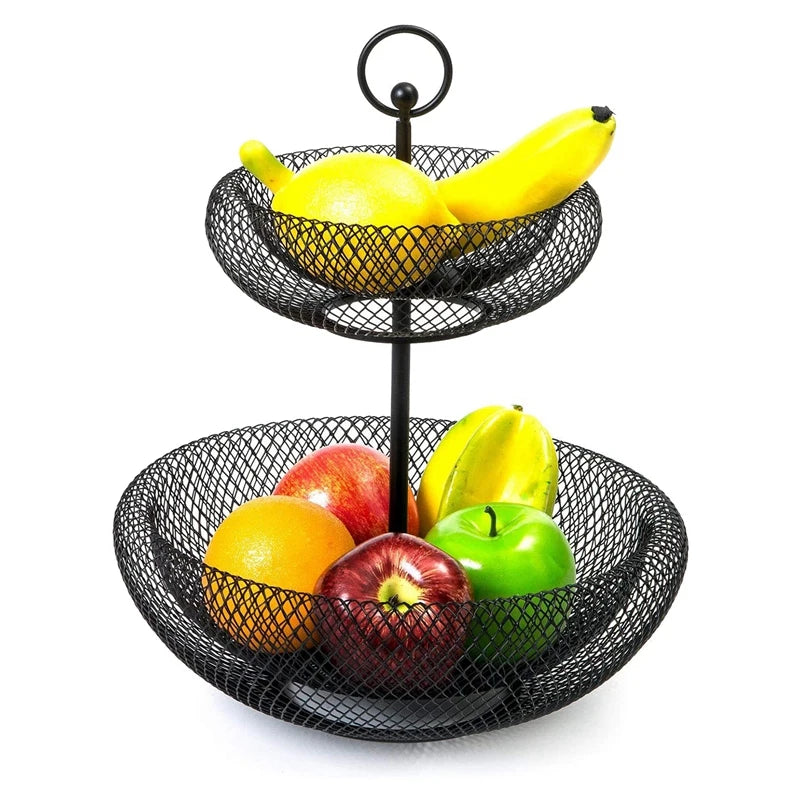 2-TIER MESH FRUIT BASKET