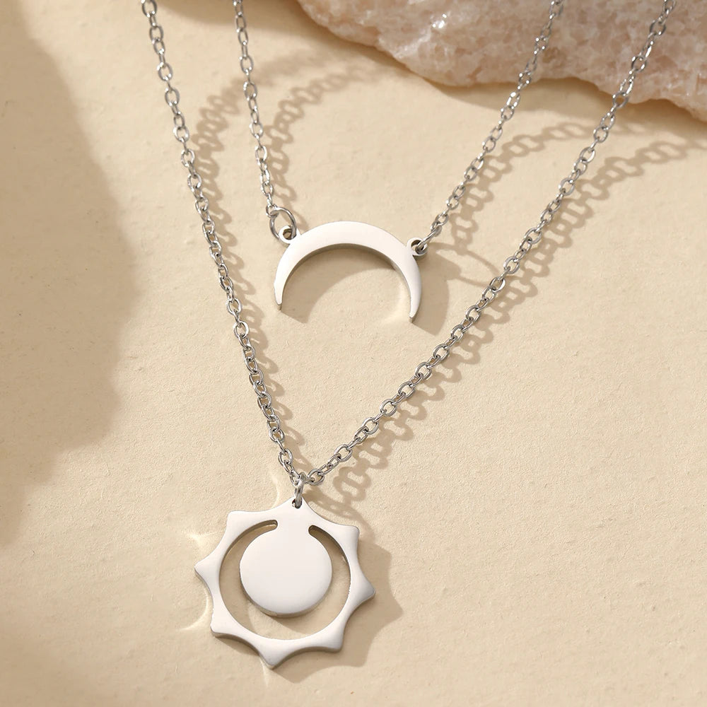 Sun and Moon Necklace