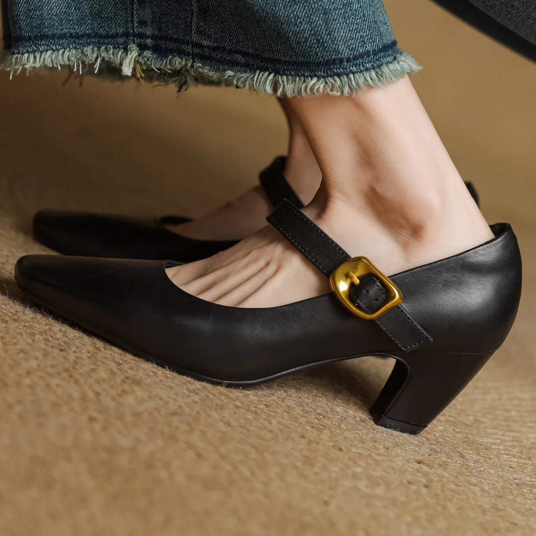 Celina Genuine Leather Heels