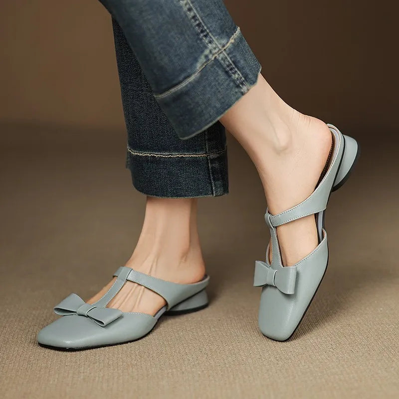Leona Leather Mules