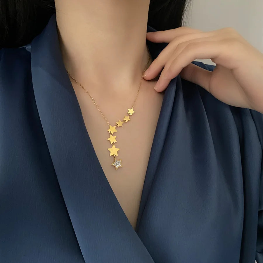 Celeste Dropstar Necklace
