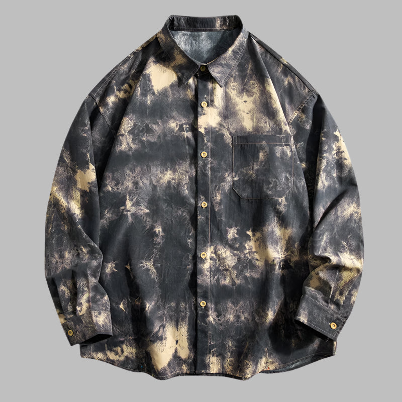 Royce Tie-Dye Button-Up Shirt