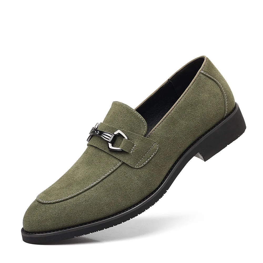 Pierce Suede Pointed Toe Loafers