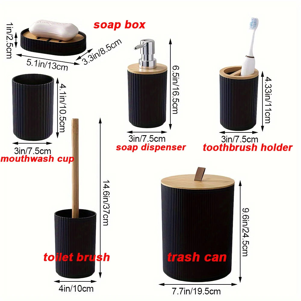 MINIMALIST 6-PIECE BATHROOM SET