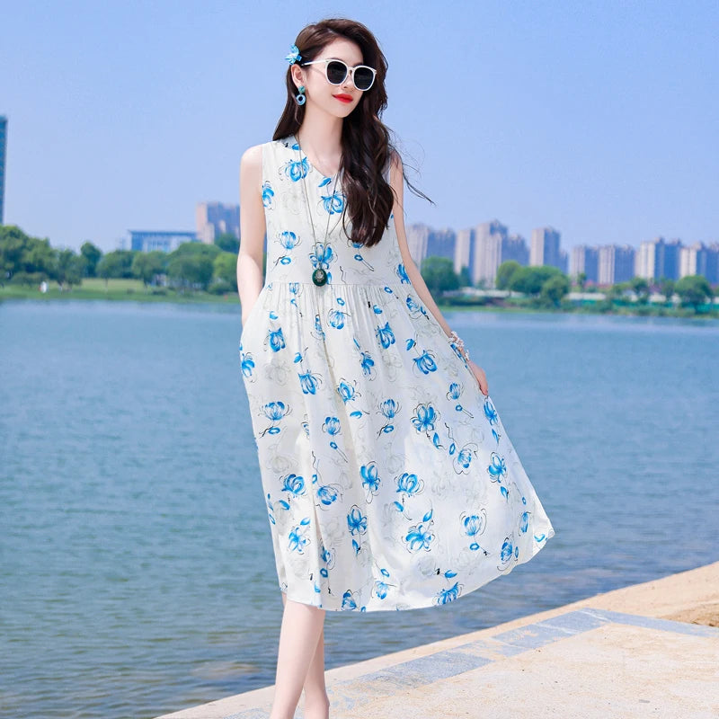 Calandriel Boho Midi Sundress