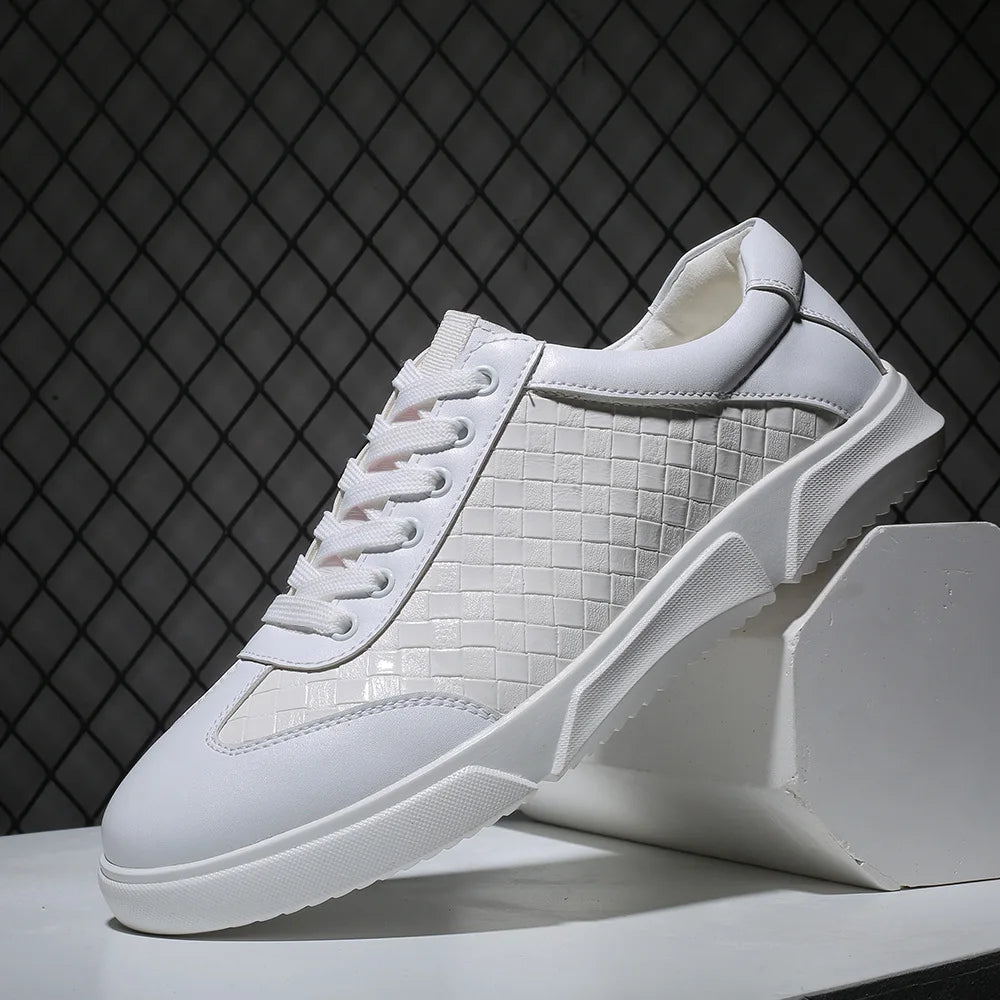 Roen Woven Leather Sneakers