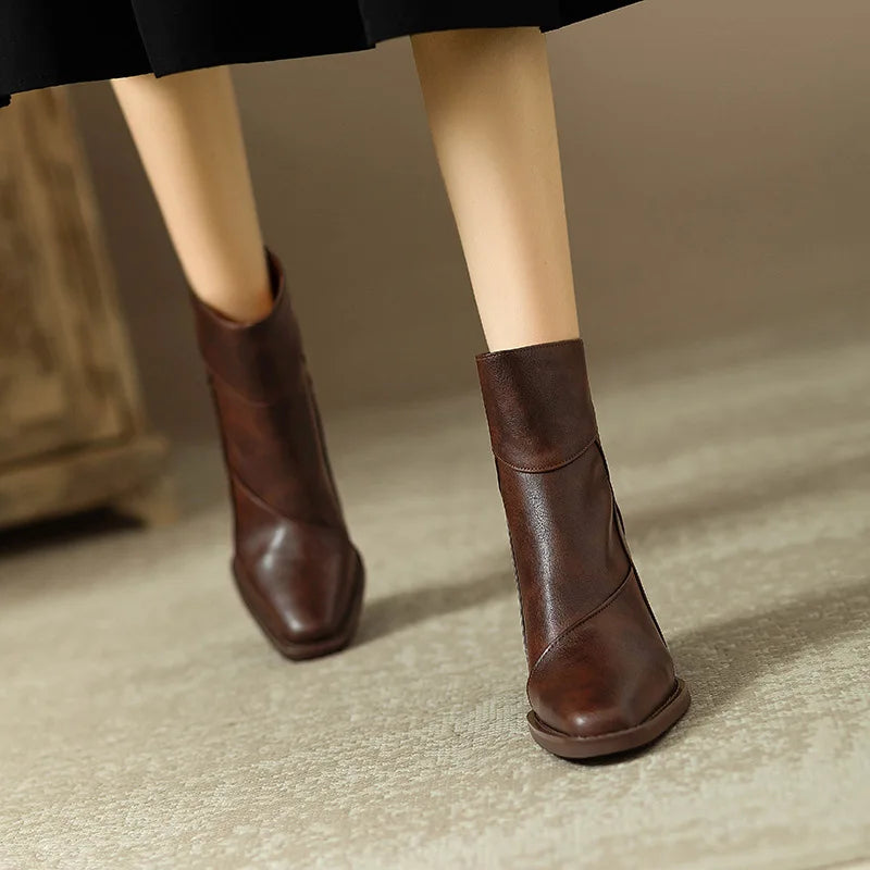 Bella Block Heel Boots