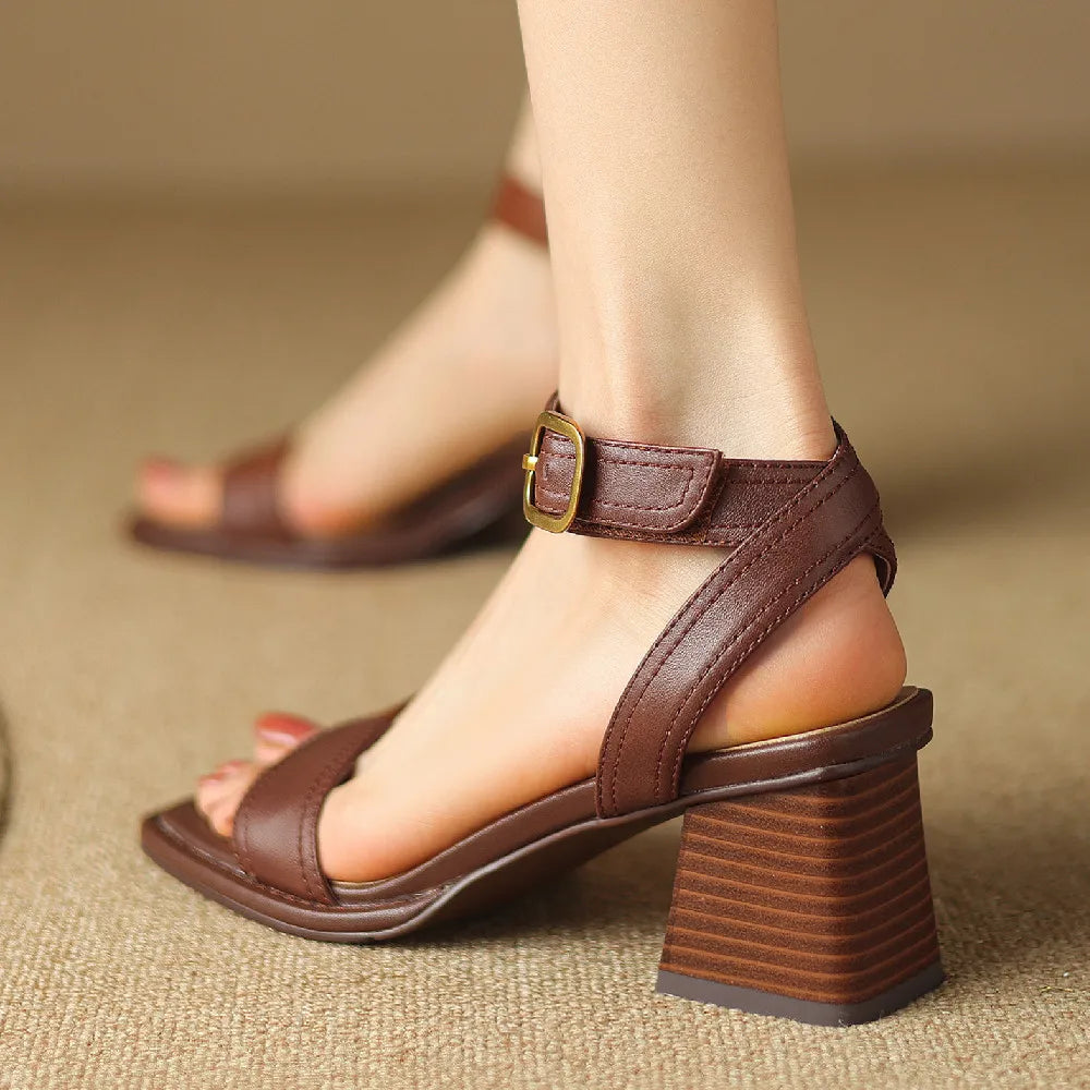 Savona Genuine Leather Heels