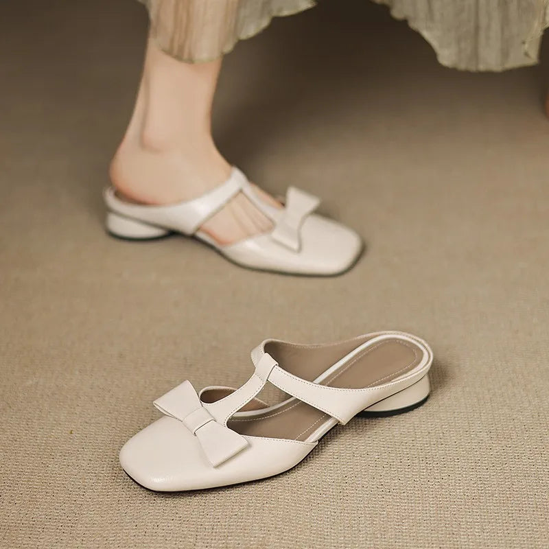 Leona Leather Mules
