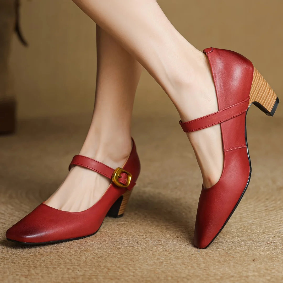Celina Genuine Leather Heels
