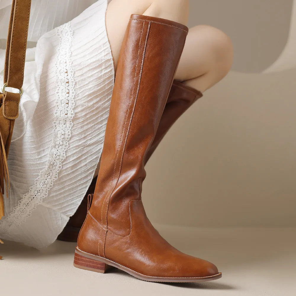 Adeline Genuine Leather Boots