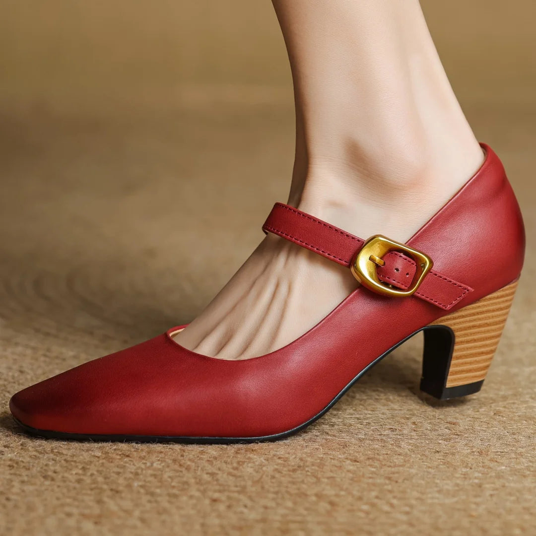 Celina Genuine Leather Heels