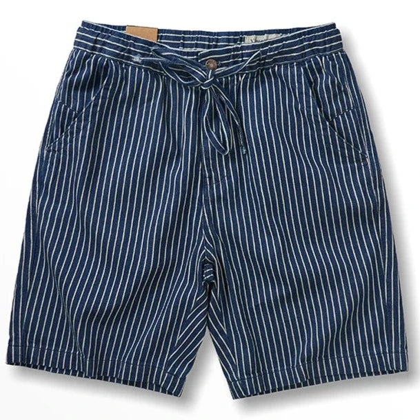 FINN STRIPE DENIM SHORTS