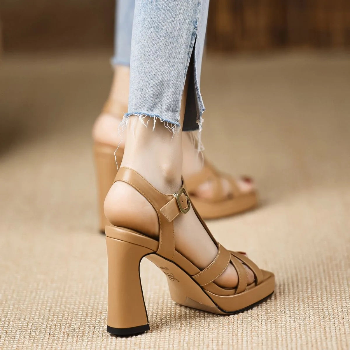 Valeria High-Heel Gladiator Sandal