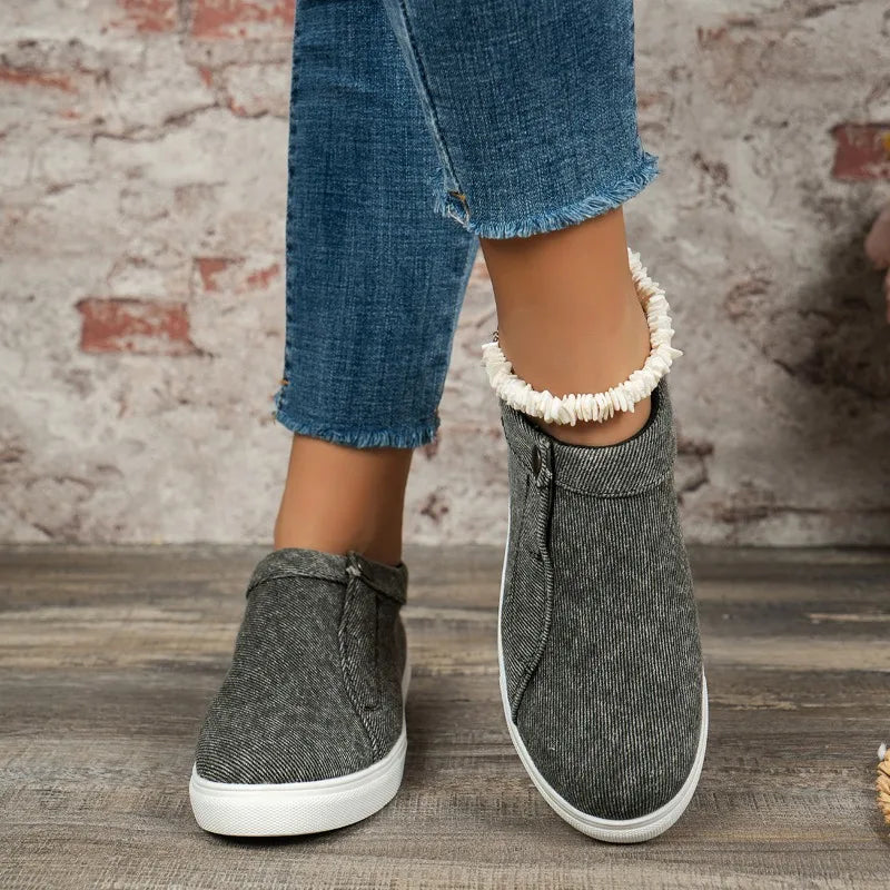 CRAFTED CLASSICS DENIM SLIP-ON SHOES