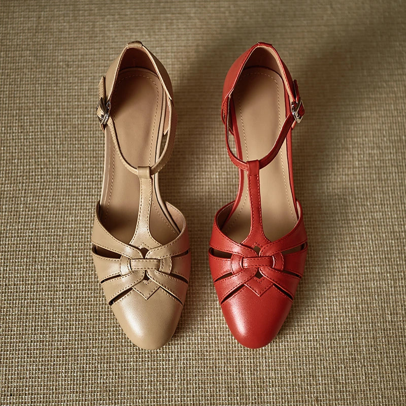 Victoria Genuine Leather Heels