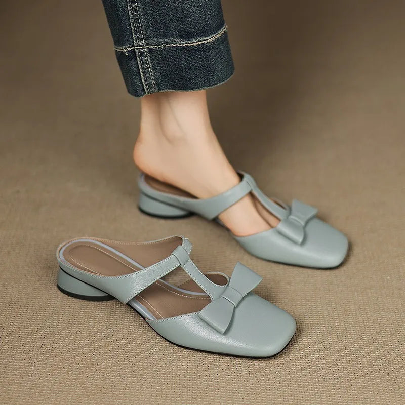 Leona Leather Mules