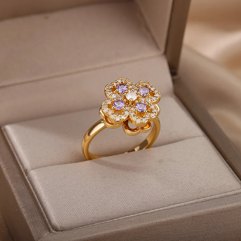 Lucky Clover Resizable Ring
