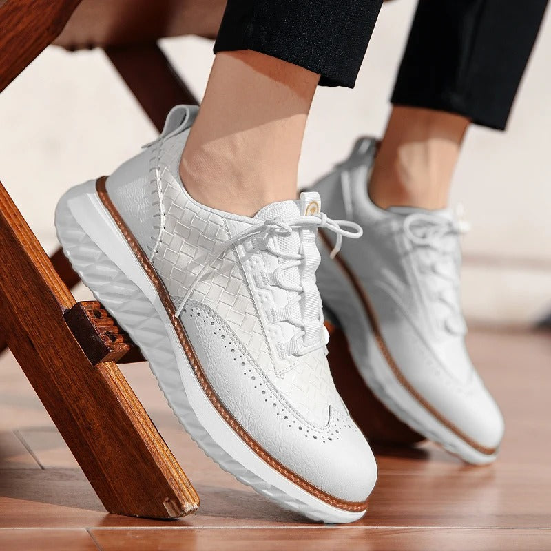 Axton Brogue Leather Sneakers