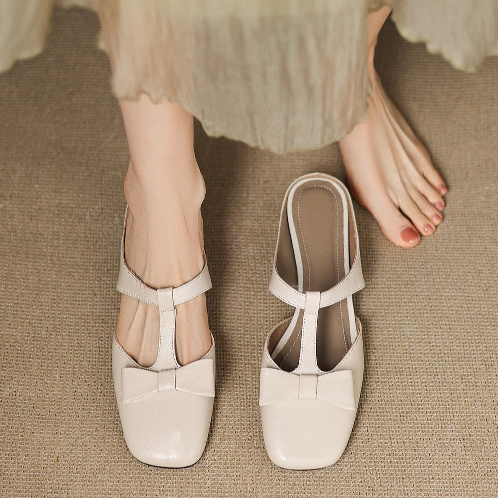 Leona Leather Mules