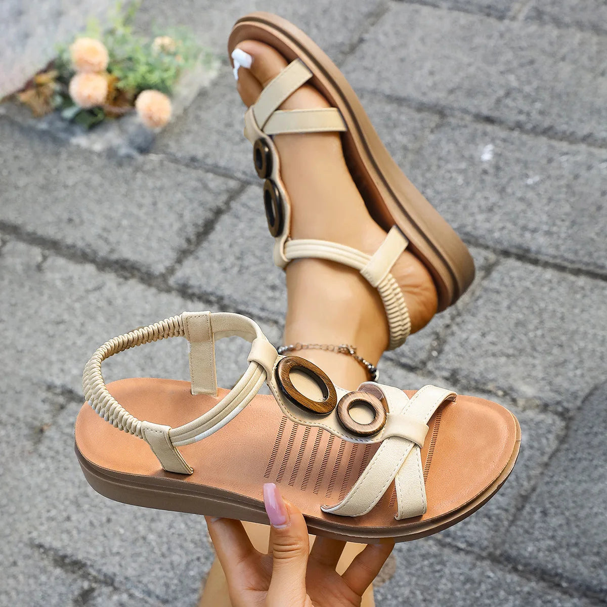 Soleil Boho Flat Sandals