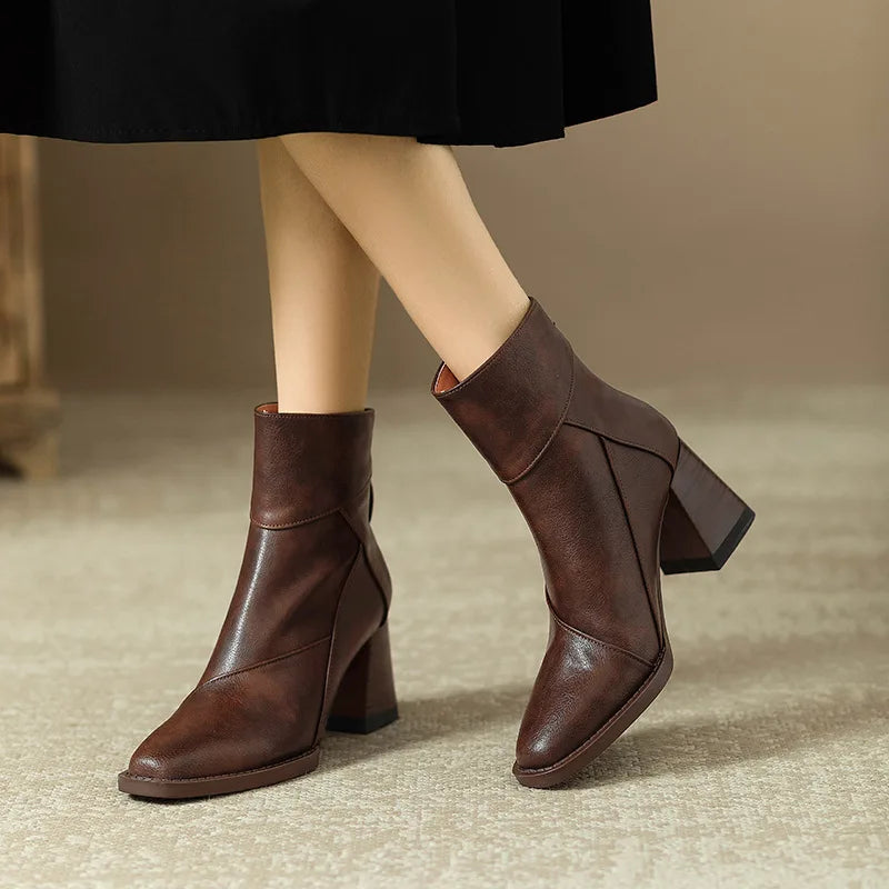 Bella Block Heel Boots