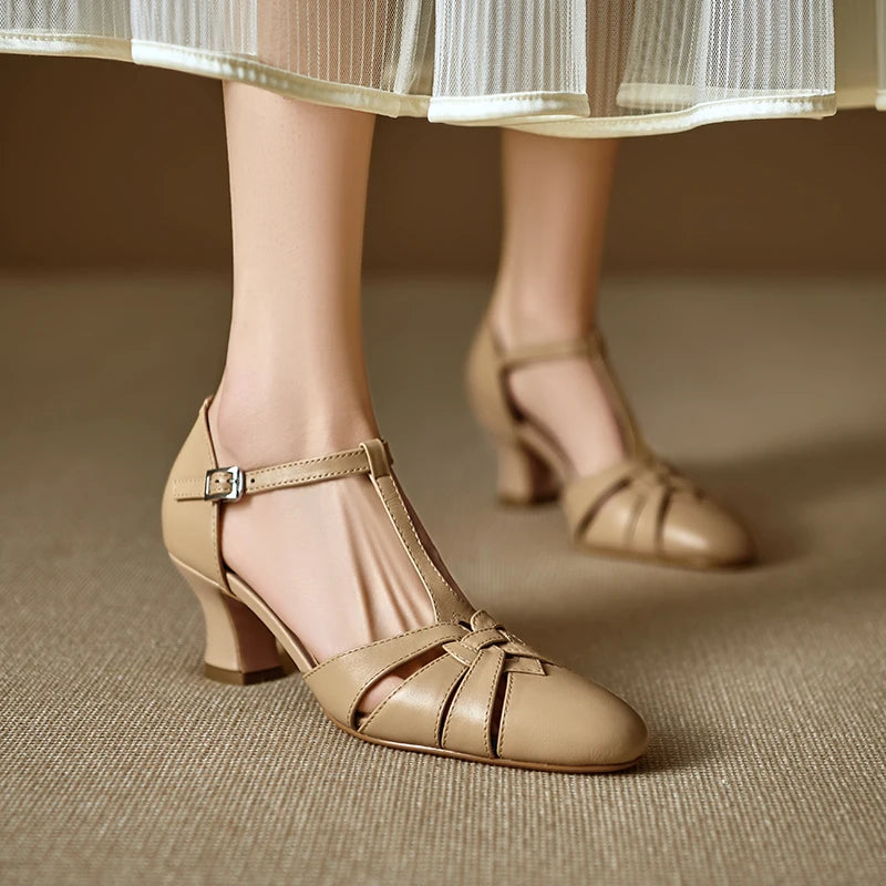 Victoria Genuine Leather Heels