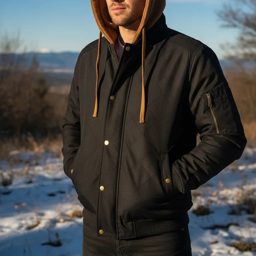 Mason Hooded Bomber Jacket