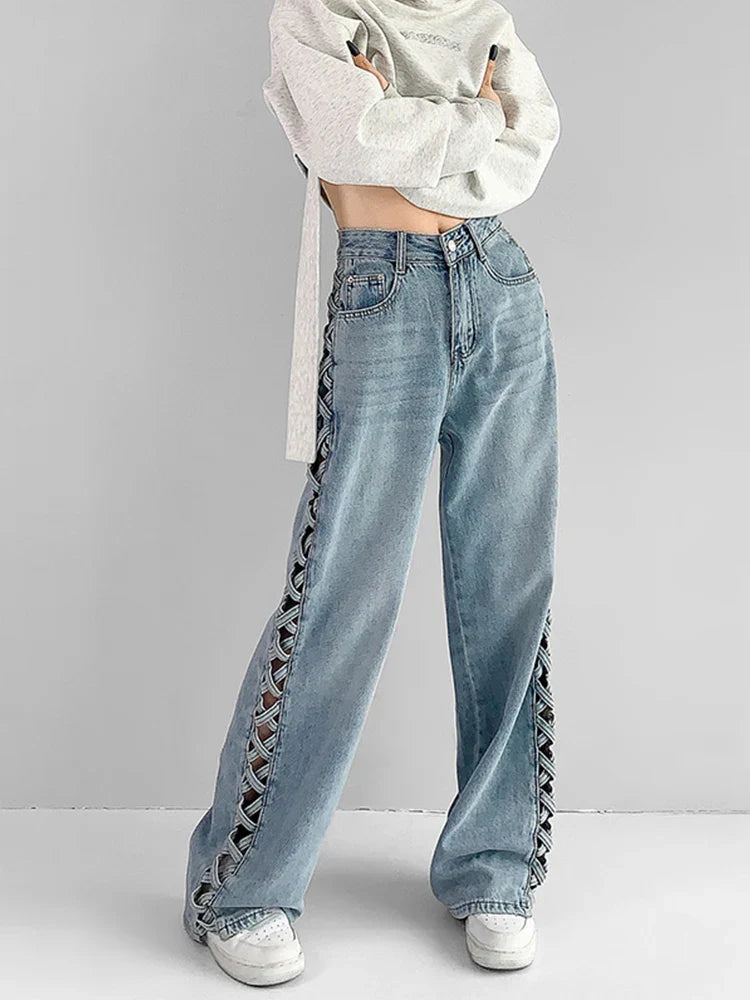 Riviera Side-Lace Jeans
