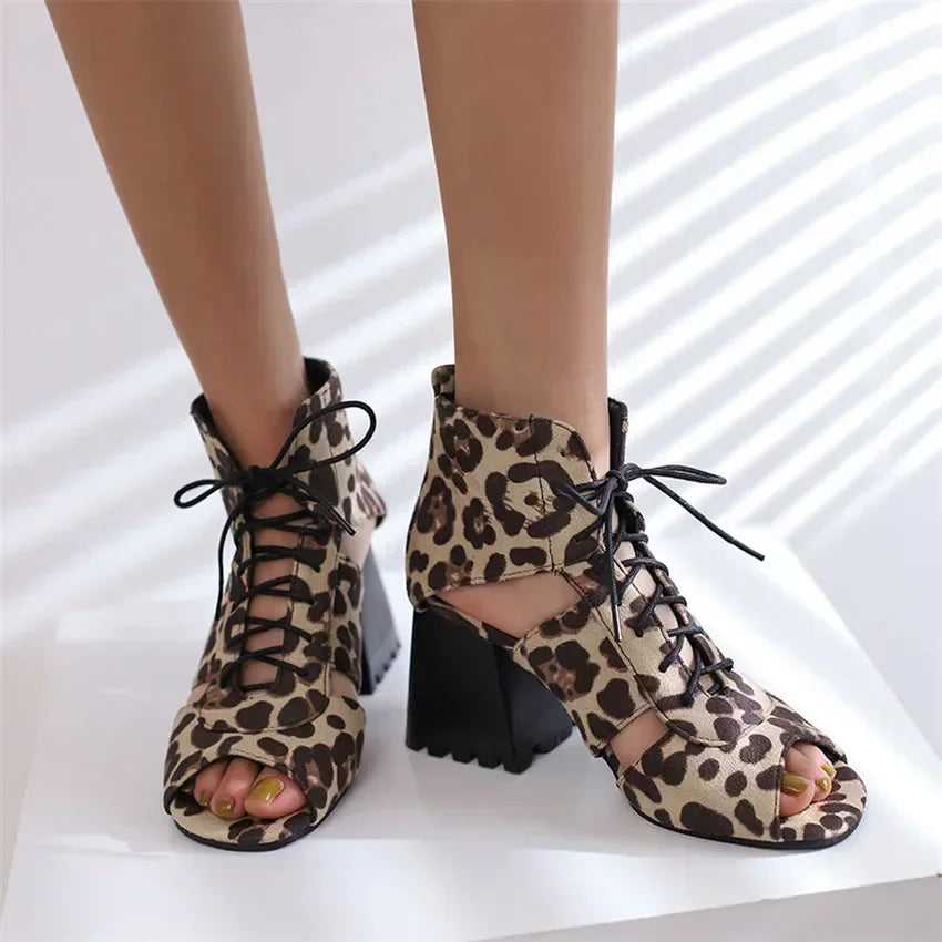 Marlowe Denim Gladiator Heels