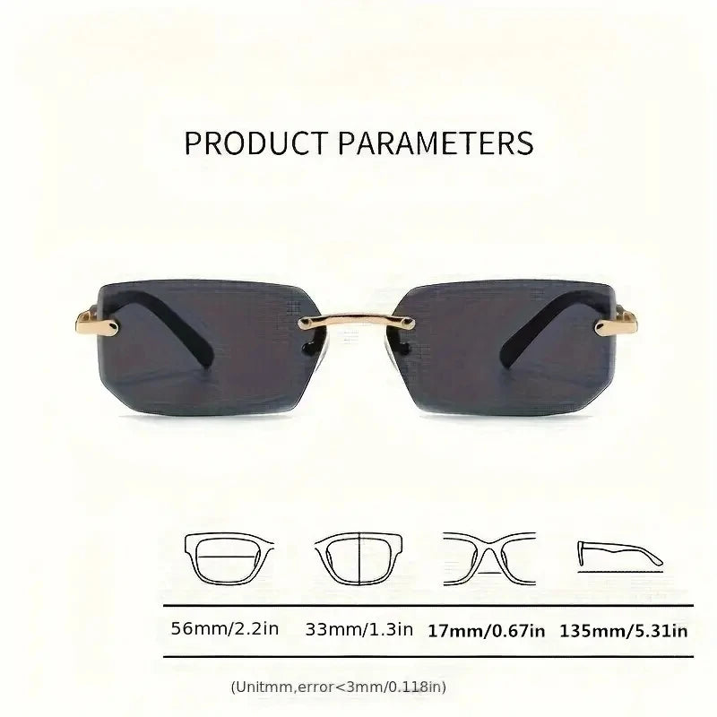 Oculos Rimless Sunglasses
