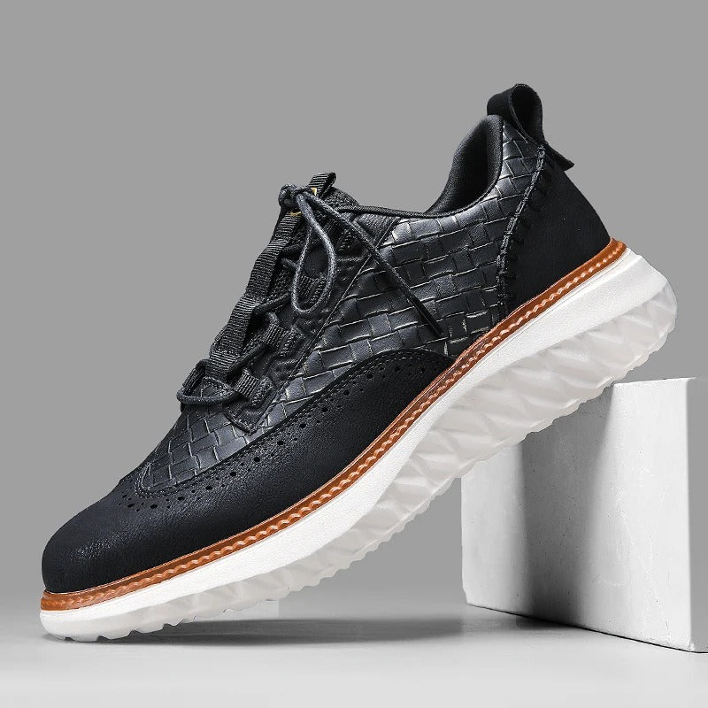 Axton Brogue Leather Sneakers