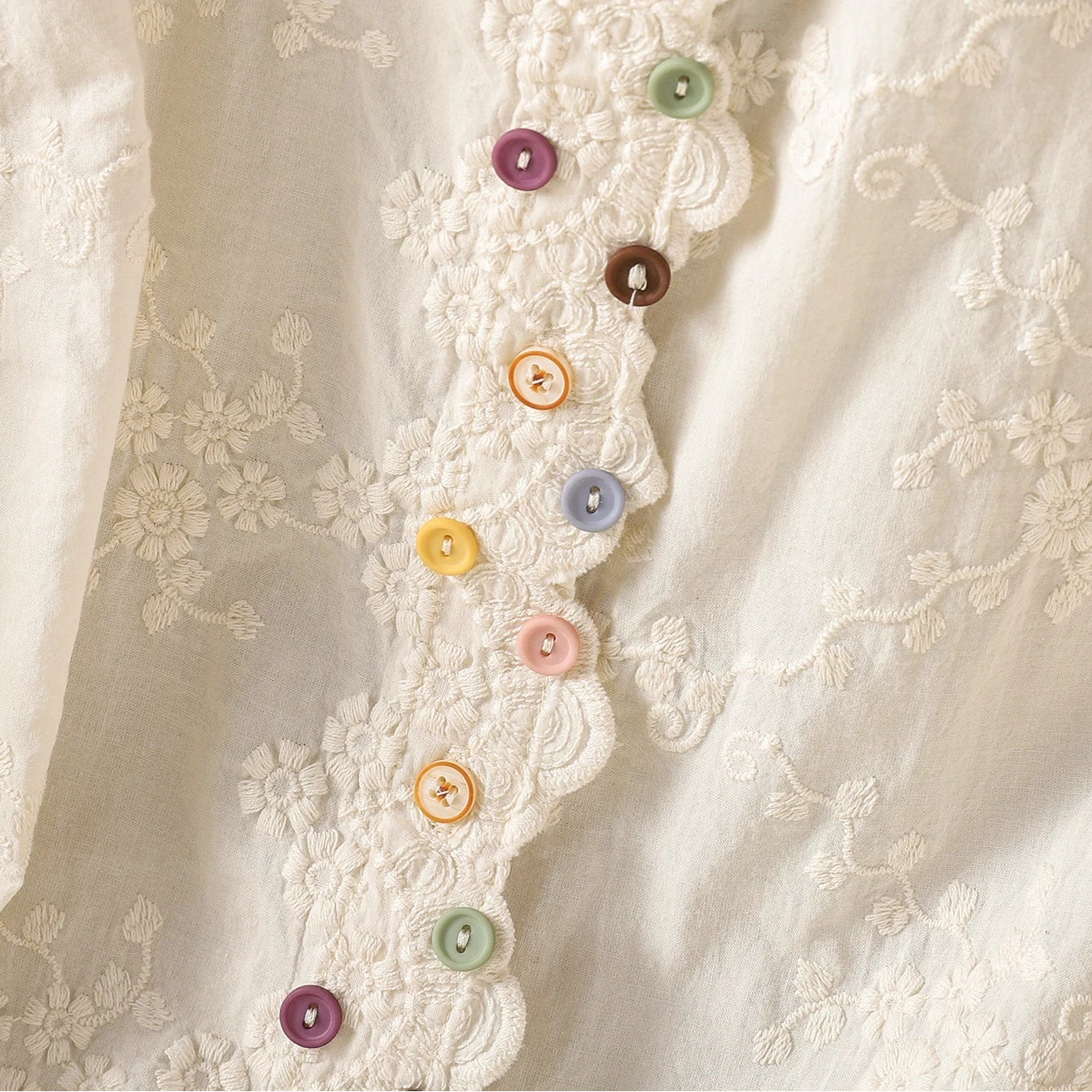 Avery Embroidered Cotton Blouse