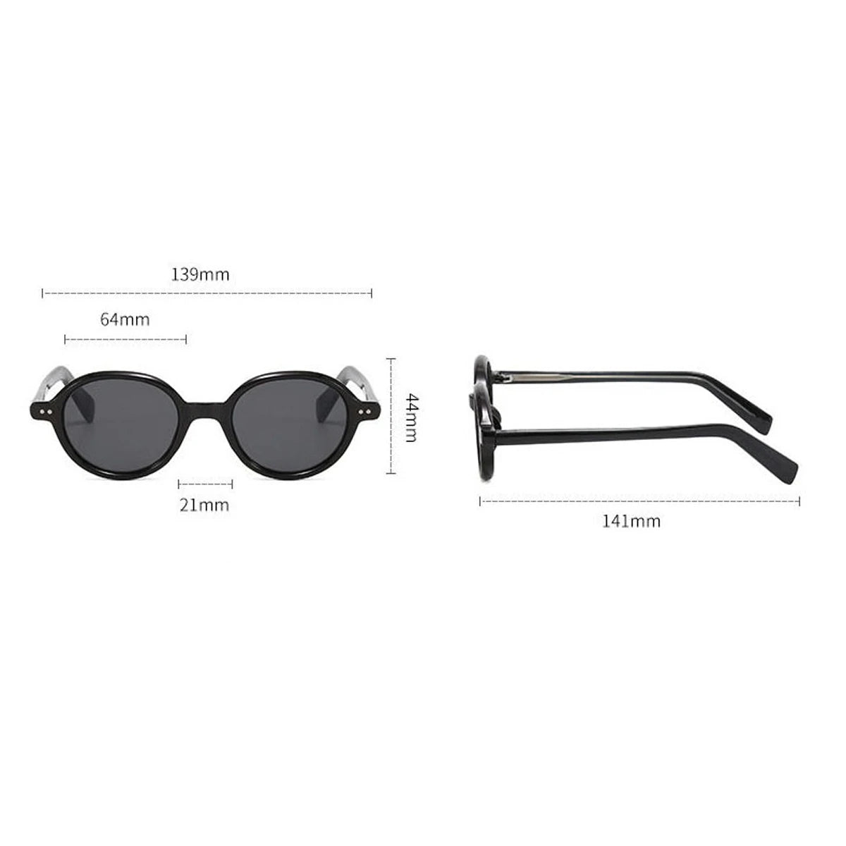 OVAL POLARIZED SUNGLASSES