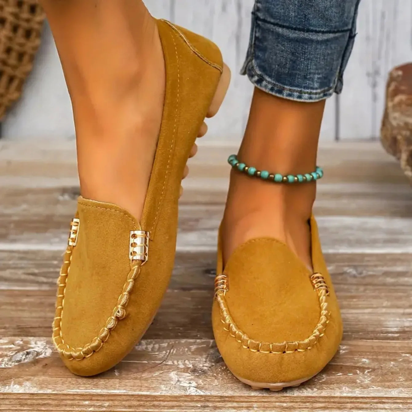 Anora Suede Slip-On Loafers