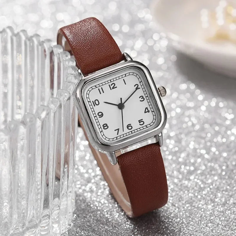 EVELYN ALLOY SQUARE WATCH