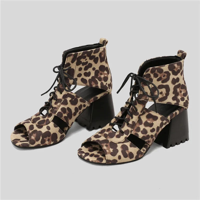 Marlowe Denim Gladiator Heels