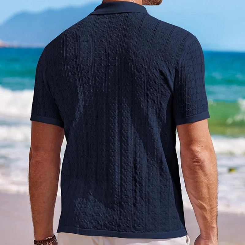 Luciano Knitted Camp Shirt