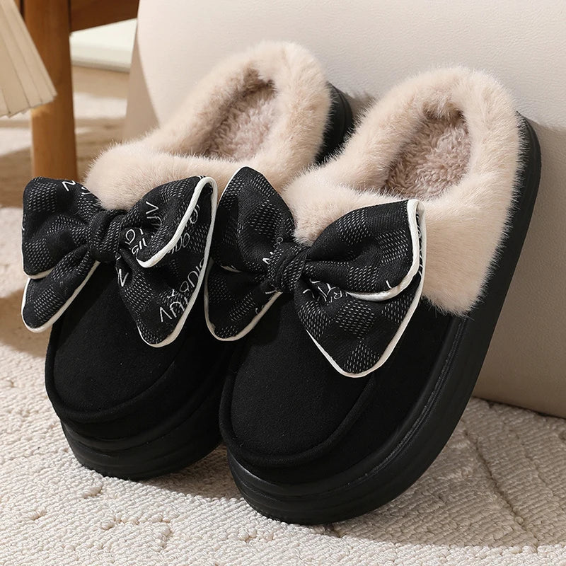 SNUG BOW SLIPPERS