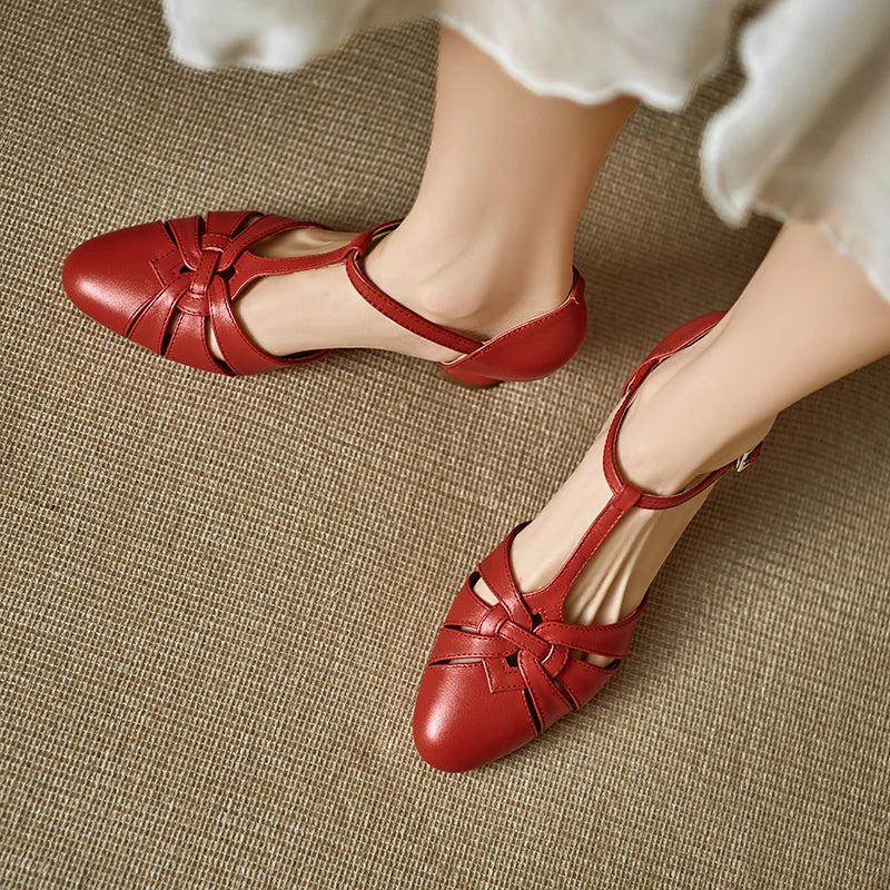 Victoria Genuine Leather Heels