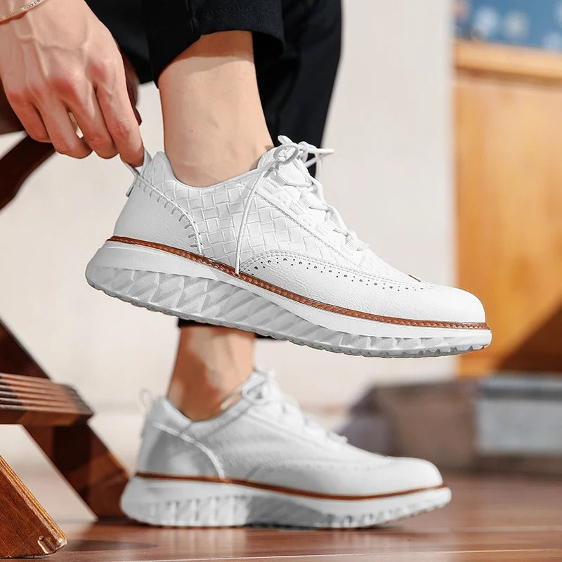 Axton Brogue Leather Sneakers