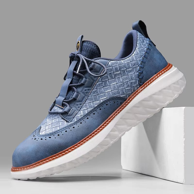 Axton Brogue Leather Sneakers