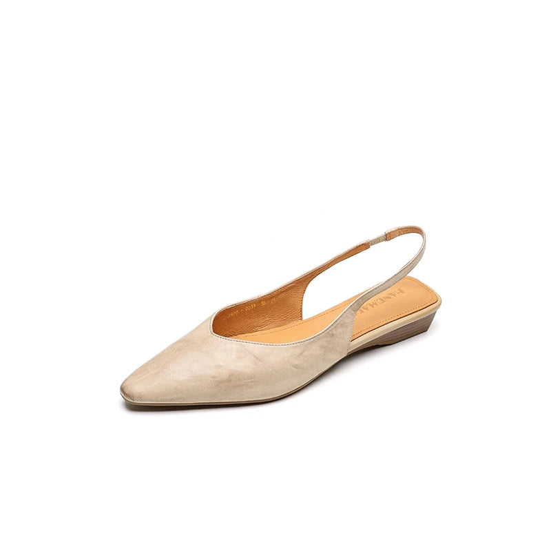 Serena Genuine Leather Slingbacks