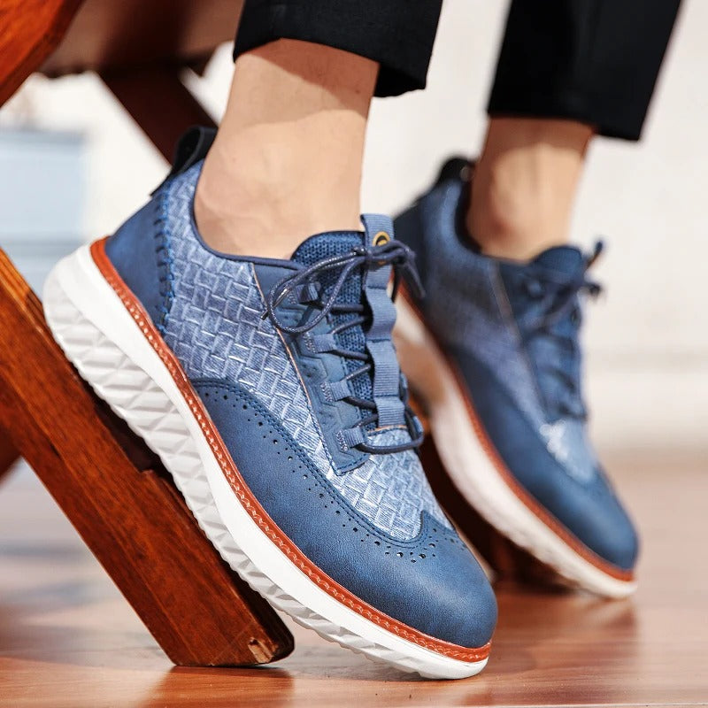 Axton Brogue Leather Sneakers