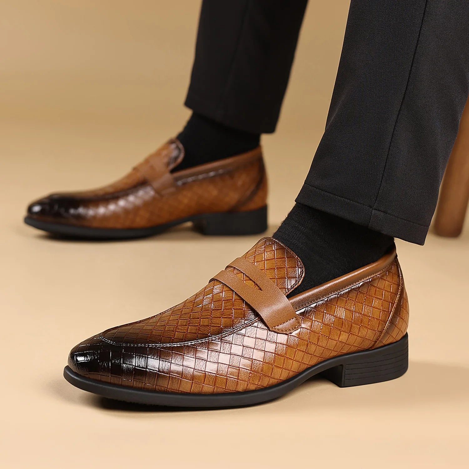 Bristol Leather Slip On Loafers
