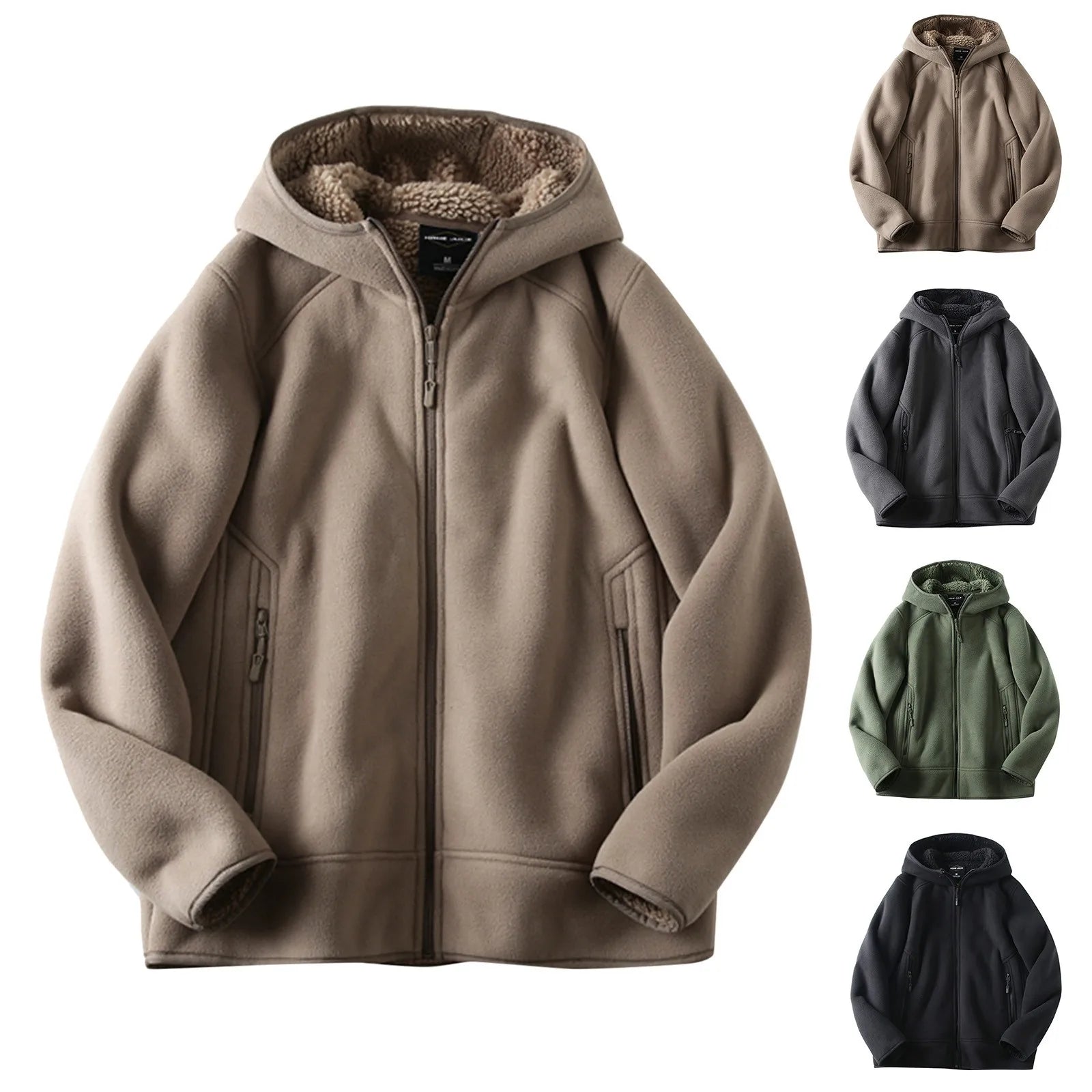 THERMAL HOODED FLEECE JACKET